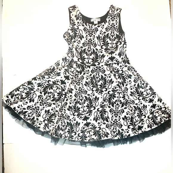 Kintworks Pull Over Toil Black/White Dress youth size 12 - Picture 5 of 12